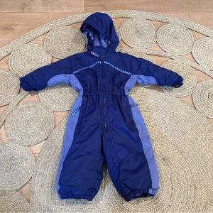 REI vintage snow suit purple 12m baby girl insulated fleece